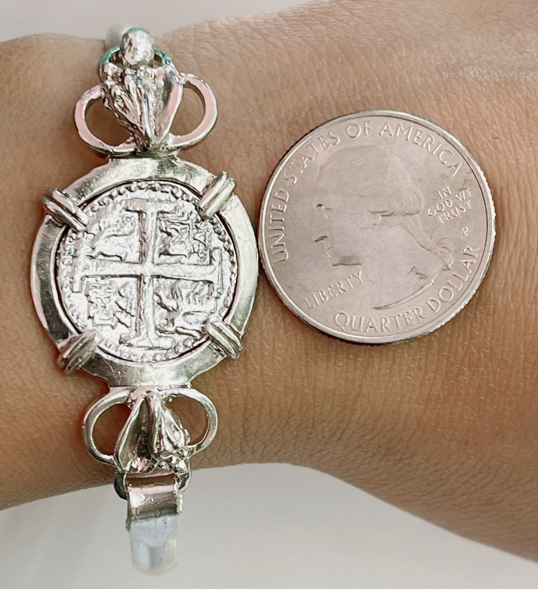 Ross-Simons Italian Genuine 20-Lira Coin Charm Bracelet in Sterling Silver  for Female, Adult - Walmart.com